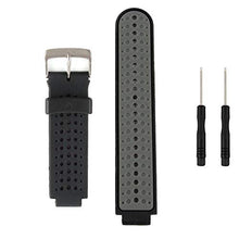 Carica l&#39;immagine nel visualizzatore di Gallery, Fit-power Cinturino di Ricambio per smartwatch Garmin Forerunner Black&amp;Grey - Ilgrandebazar