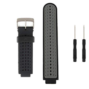 Fit-power Cinturino di Ricambio per smartwatch Garmin Forerunner Black&Grey - Ilgrandebazar