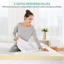 Carica l&#39;immagine nel visualizzatore di Gallery, RECCI - Topper in memory foam, altezza 4 cm, 160 x 190 cm 160 x 190