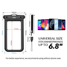Carica l'immagine nel visualizzatore di Gallery, YOSH Custodia Impermeabile Smartphone [Garanzia a Vita] IPX8 Nero