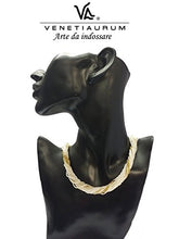 Carica l&#39;immagine nel visualizzatore di Gallery, Venetiaurum - Collana donna multifilo in vetro di Murano e Argento 925 -...
