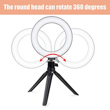Carica l&#39;immagine nel visualizzatore di Gallery, Zacro - Anello a LED con supporto treppiede e per telefono, 3...