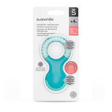 Carica l&#39;immagine nel visualizzatore di Gallery, Suavinex Massaggiagengive Refrigerante, a Partire da 4 mesi, Anello da Dentizione Rinfrescante, Goffrato, Blu