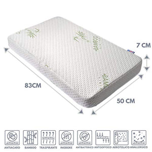 Materasso Next To Me Certificato Oeko-tex® h 7cm Materassino Culla Neonato... - Ilgrandebazar