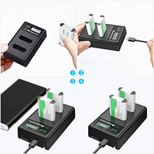 Carica l&#39;immagine nel visualizzatore di Gallery, Powerextra - Set di 2 batterie ricambio NP-BX1 e caricabatterie doppio...