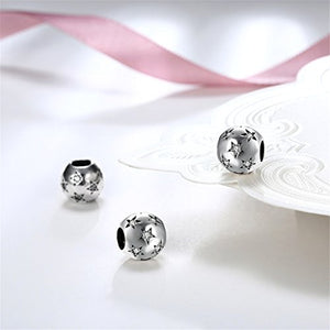 HMILYDYK, Perlina rotonda in argento Sterling 925 con cristalli bianchi... - Ilgrandebazar