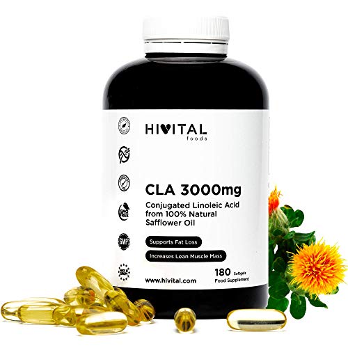 CLA Acido Linoleico Coniugato 3000 mg per dose | 180 softgels di Olio...