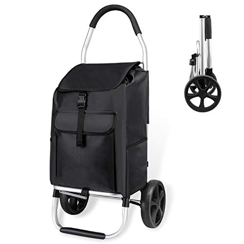mfavour Carrello Portaspesa, Spesa 2 Ruote per Pieghevole...