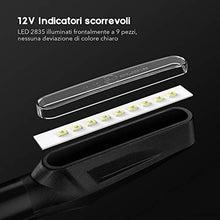 Carica l&#39;immagine nel visualizzatore di Gallery, Indicatori Direzione, 4 Pezzi ZREE Indicatore di Direzione Moto Ambra 9 LEDs