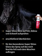 Carica l'immagine nel visualizzatore di Gallery, Blue Hors Super Shine Spray per cavalli 670 ml – Pelo lucido, capelli lunghi...
