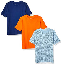 Carica l&#39;immagine nel visualizzatore di Gallery, Amazon Essentials Boys&#39; 3-Pack Short Sleeve Tee Bambino - Ilgrandebazar