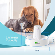 Carica l&#39;immagine nel visualizzatore di Gallery, amzdeal Fontana Per Cani e Gatti Automatica, 2.4L Fontanella Silenziosa per... - Ilgrandebazar