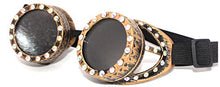 Carica l&#39;immagine nel visualizzatore di Gallery, 4sold occhiali da sole Steampunk, Antique, Copper, Cyber, Diamond Gold - Ilgrandebazar