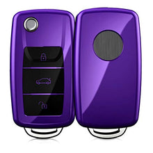 Carica l'immagine nel visualizzatore di Gallery, kwmobile Cover Copri-Chiave Compatibile con VW Skoda Seat violetto brillante