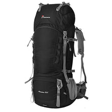 Carica l&#39;immagine nel visualizzatore di Gallery, MOUNTAINTOP 70L/80L Zaino da Trekking Outdoor 36 x 25 x 83 cm, Nero(nero)