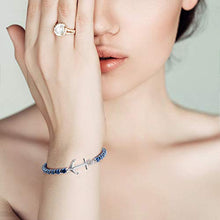 Carica l&#39;immagine nel visualizzatore di Gallery, Amtier Braccialetti di Ancoraggio Perline Blu Unisex A - Ilgrandebazar