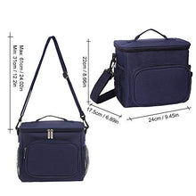 Carica l&#39;immagine nel visualizzatore di Gallery, esonmus Borsa Termica Pranzo, Borse Frigo Piccola Cibo Alimentazione con Blu - Ilgrandebazar
