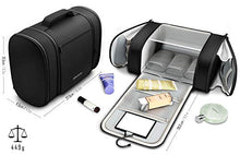 Carica l&#39;immagine nel visualizzatore di Gallery, Borsetta da bagno appendere con specchio e tasche interne per uomini,...