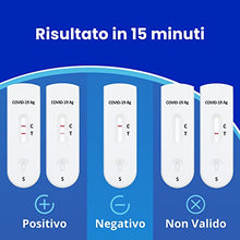 Carica l&#39;immagine nel visualizzatore di Gallery, Adeste – 10 scatole test COVID 19 Tamponi Rapidi Nasali. Validato Nuove Varianti Dicembre 2023. Sensibilità 100% a carica virale alta. Certificati per Uso Domestico, Risultato rapido
