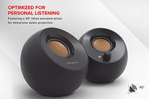 Sistema di altoparlanti desktop moderno Creative Pebble con Nero