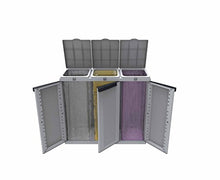 Carica l&#39;immagine nel visualizzatore di Gallery, Terry Ecocab 3 Armadio in Plastica per Raccolta Differenziata, 3 ante x 110... - Ilgrandebazar