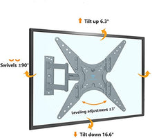 Carica l&#39;immagine nel visualizzatore di Gallery, Supporto TV con Braccio Girevole, Inclinabile ed Estendibile- Staffa per... - Ilgrandebazar