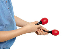 Carica l&#39;immagine nel visualizzatore di Gallery, Nino Percussion NINO569R - Coppia di maracas in ABS, colore rosso - Ilgrandebazar