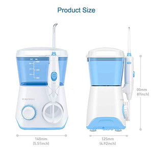 Idropulsore Dentale Professionale,TUREWELL Irrigatore Orale Getto Bianco