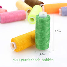 Carica l'immagine nel visualizzatore di Gallery, Filo da Cucito 60 Colori Kit di 220m per Bobine 100% 60 Colore - Ilgrandebazar