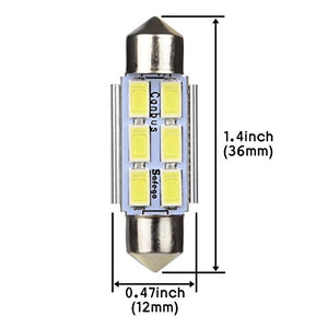Safego 4x C5W 36mm LED Lampadine Auto Cupola del Festone Luci 6LEDX4