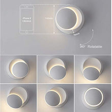 Carica l&#39;immagine nel visualizzatore di Gallery, Lampada da Parete LED Applique Interno Moderno, Girevole a Bianco - Ilgrandebazar