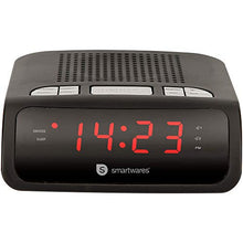 Carica l&#39;immagine nel visualizzatore di Gallery, Smartwares CL-1459 Radiosveglia con Radio FM PLL, Nero