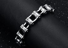 Carica l&#39;immagine nel visualizzatore di Gallery, SAGA GIOIELLI BRACCIALE UOMO CATENA MOTOCICLISTA MOTO