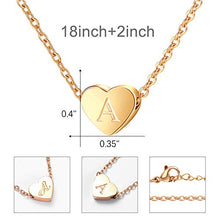 Carica l&#39;immagine nel visualizzatore di Gallery, Cheerslife Collana con Cuore Iniziale Collane Pendente a Initial-rg-r - Ilgrandebazar