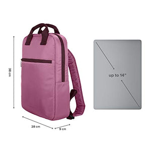 Tucano-Zaino Colorato Porta Pc per Computer da 13, 14 Pollici. Tasche Rosa