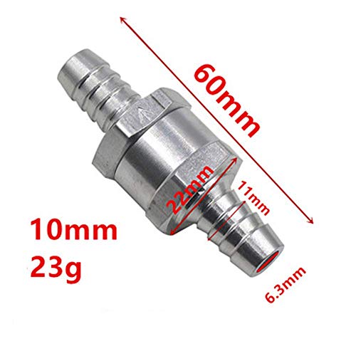 Valvola Di Ritegno Unidirezionale 6-12mm - Lega Alluminio | Per Carburante/Acqua - Foto 8