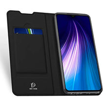 Carica l&#39;immagine nel visualizzatore di Gallery, DUX DUCIS Cover Xiaomi Redmi Note 8T, Flip Caso Custodia Pelle PU con Nero - Ilgrandebazar