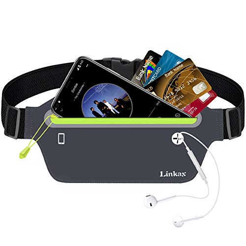 Marsupio Running 2 Pezzi Impermeabile - Con Porta Borraccia, Riflettenti, Per Sport E Fitness