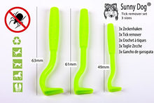 Carica l&#39;immagine nel visualizzatore di Gallery, Sunny Dog Set di 3 Ganci per zecche Tutte Le Misure – Pinze zecche...