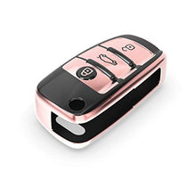 Carica l'immagine nel visualizzatore di Gallery, kwmobile Cover Copri-Chiave Compatibile nero brillante / oro rosa