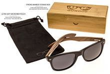 Carica l'immagine nel visualizzatore di Gallery, GOWOOD Occhiali da sole uomo e donna in legno di noce con fronte nero matte... - Ilgrandebazar