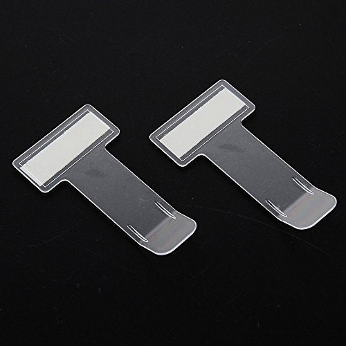 FGF-EU - 2 clip adesive trasparenti per parabrezza dell’auto, esporre... - Ilgrandebazar