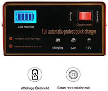 Carica l'immagine nel visualizzatore di Gallery, Caricatore di batteria al piombo per auto moto 10 A 12 V/24 V 140 W...