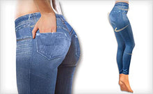 Carica l'immagine nel visualizzatore di Gallery, ShopINess Confezione da 3 Jeggings (1Nero, 1Grigio, 1Blu) S-M - Ilgrandebazar