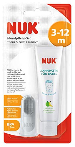 NUK 10256396 - Set per l'igiene orale dei bambini, composto da dentifricio... - Ilgrandebazar