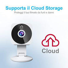 Carica l&#39;immagine nel visualizzatore di Gallery, Telecamera Wi-fi Interno Senza fili, NIYPS Full HD 1080P Videocamera bianco - Ilgrandebazar