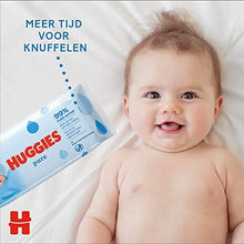 Carica l'immagine nel visualizzatore di Gallery, Huggies Pure Baby Wipes Bulk - Salviette umidificate per bambini, 99% di acqua, Senza profumo, 18 confezioni x 56 salviette (1.008 salviettine in totale) [La confezione può variare]