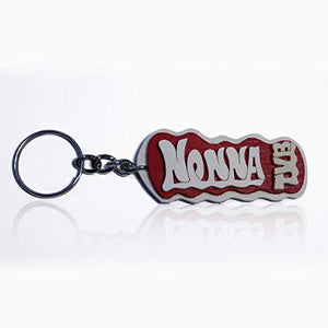Portachiavi in legno fatto a mano personalizzato con la scritta Nonna TVB,... - Ilgrandebazar