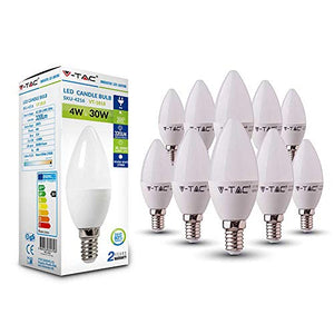 10 - pezzi - 4216 - V - TAC - 3W (Pacco da 10), Luce Bianca Calda (2700k) - Ilgrandebazar