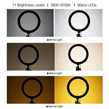Carica l&#39;immagine nel visualizzatore di Gallery, Andoer Luce ad Anello LED da 10 Pollici con Treppiede Supporto per Telefono...